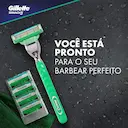 Carga para Aparelho de Barbear Gillette Mach3 Sensitive com 4 unidades