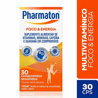 Multivitamínico Pharmaton Foco e Energia 30 comprimidos