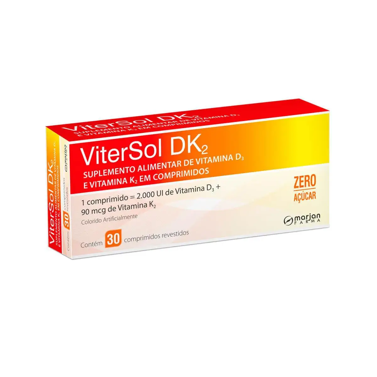 Suplemento Vitamínico ViterSol DK2 com 30 comprimidos