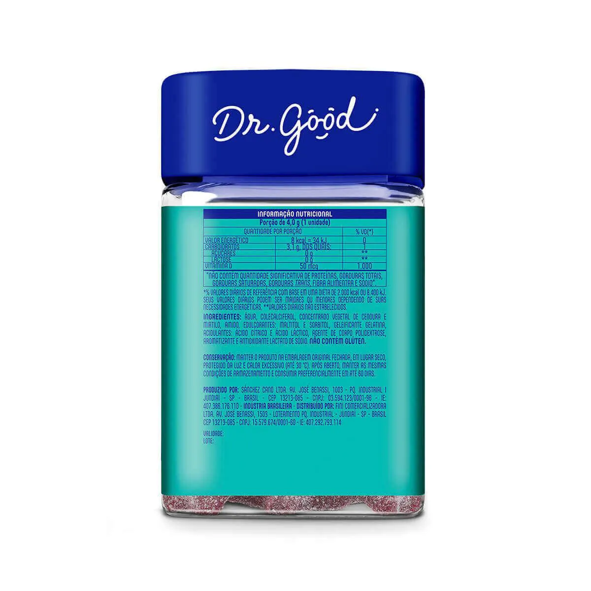 Suplemento Alimentar Dr. Good Vitamina D Blueberry com 30 gomas
