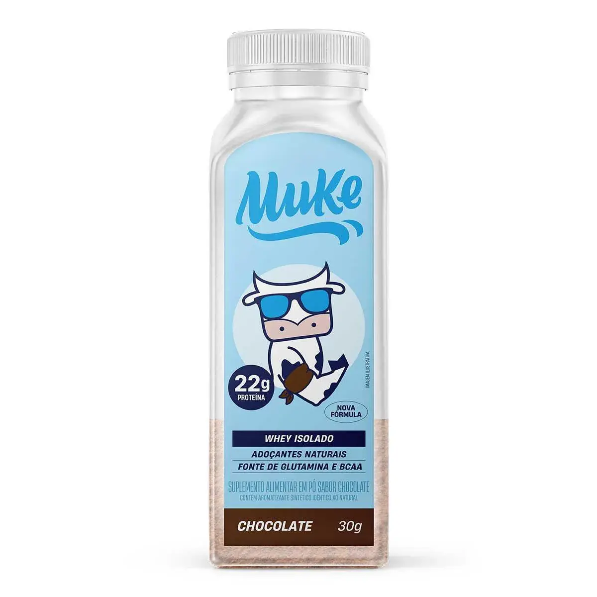Garrafinha Whey Protein Muke Chocolate Shake com 27g