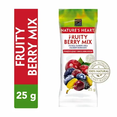 Snack Nature's Heart Fruity Berry Mix 25g