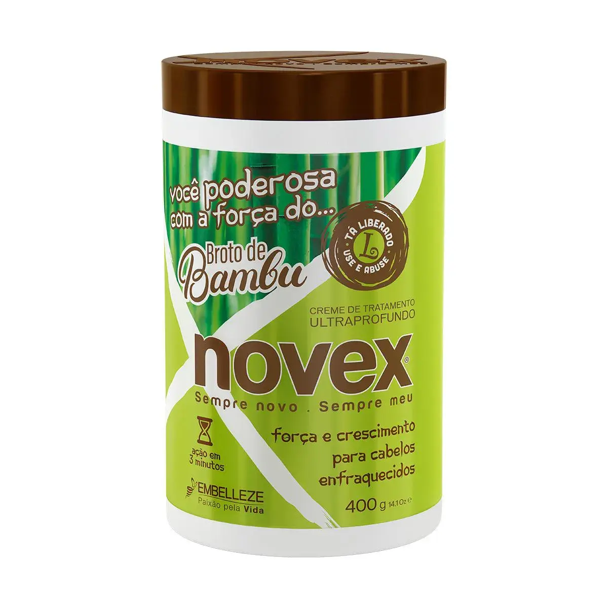 Creme de Tratamento Novex Broto de Bambu com 400g