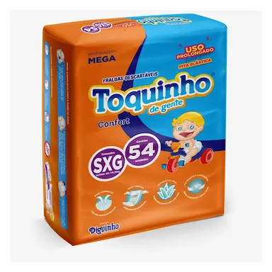 Fralda Toquinho de Gente Confort SXG 54 Unidades