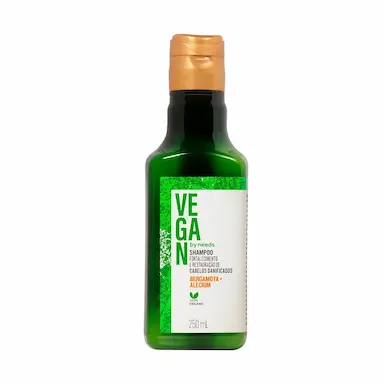 Shampoo Vegan by Needs Cabelos Danificados Bergamota + Alecrim com 250ml