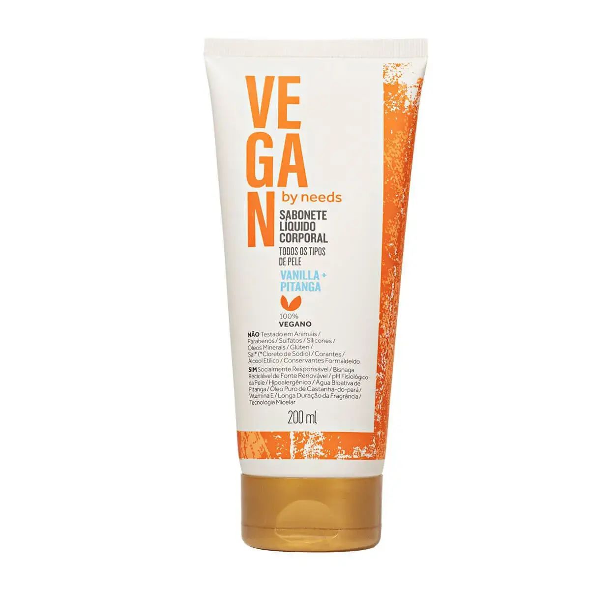 Sabonete Líquido Corporal Vegan by Needs Vanilla + Pitanga