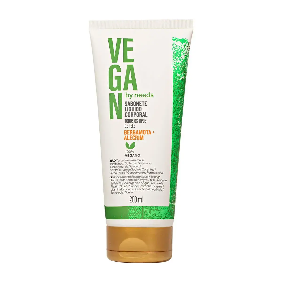 Sabonete Líquido Corporal Vegan by Needs Bergamota + Alecrin