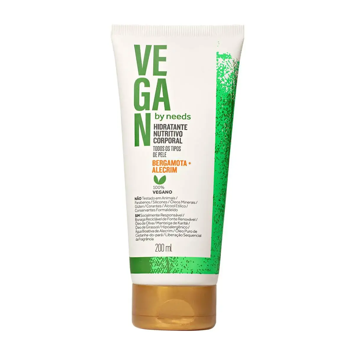 Hidratante Corporal Vegan by Needs Bergamota + Alecrim com 200ml