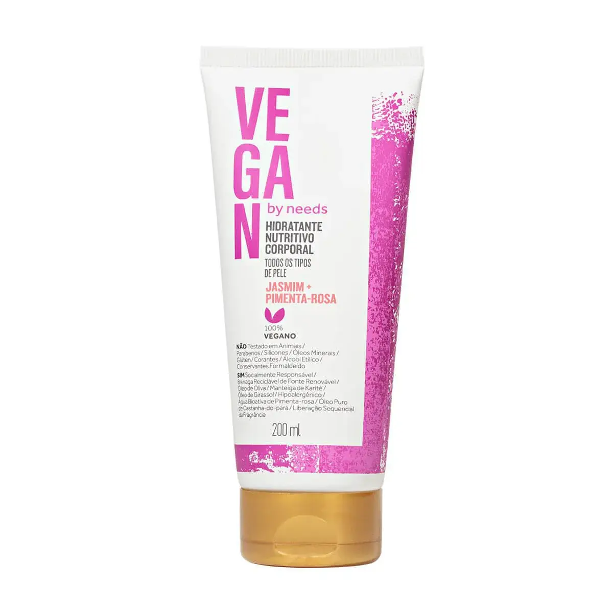 Hidratante Corporal Vegan by Needs Jasmim + Pimenta Rosa com 200ml