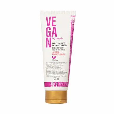 Gel Esfoliante Facial Vegan by Needs Jasmim + Pimenta Rosa com 120ml