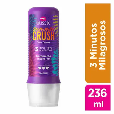 Tratamento Capilar Aussie Summer Crush 3 Minutos Milagrosos com 236ml