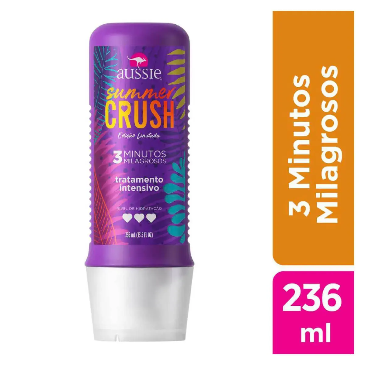 Tratamento Capilar Aussie Summer Crush 3 Minutos Milagrosos com 236ml