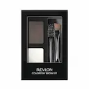 Kit de Sombra para Sobrancelhas Revlon Dark Brown com 2 pincéis