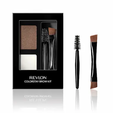 Kit de Sombra para Sobrancelhas Revlon Soft Brown com 2 pincéis