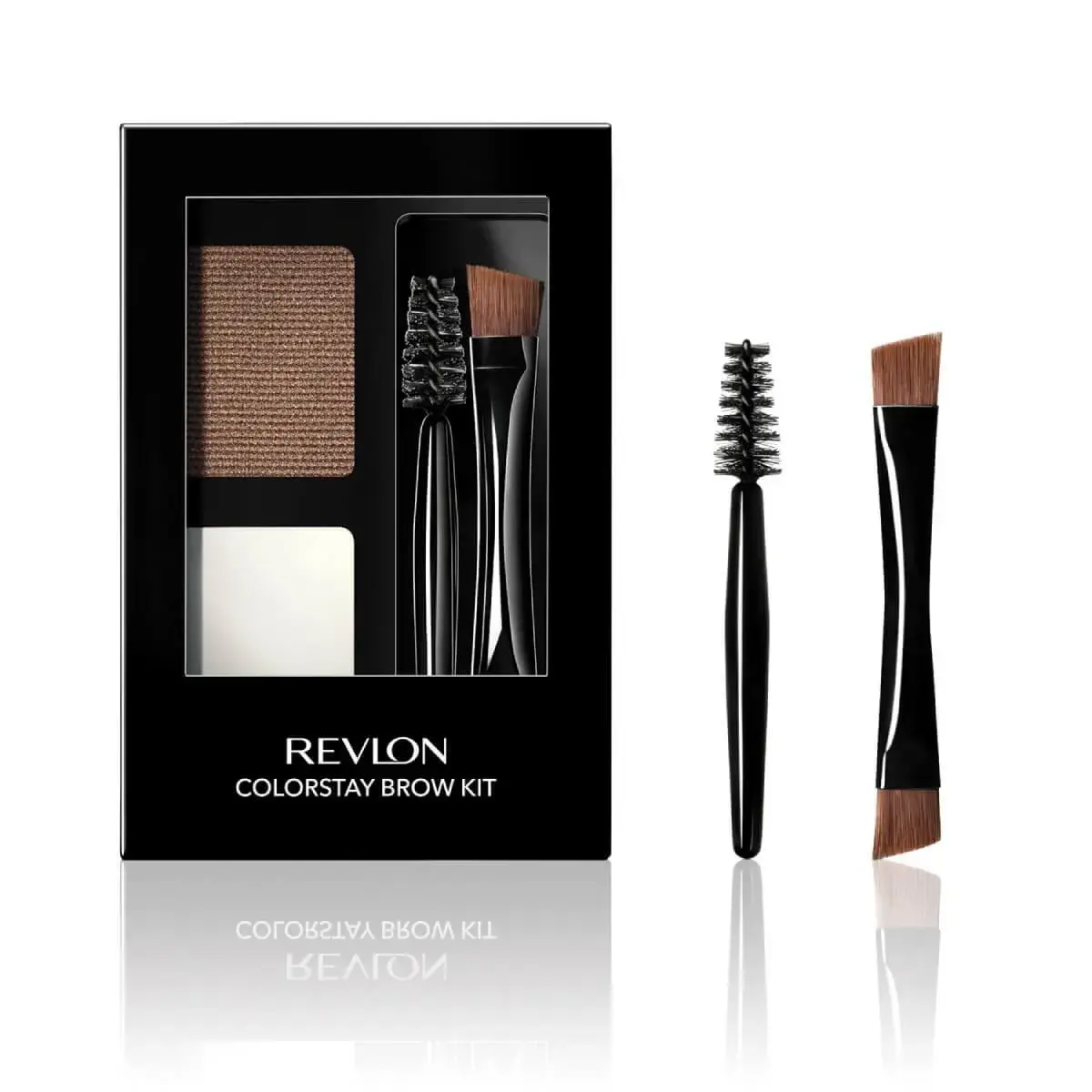 Kit de Sombra para Sobrancelhas Revlon Soft Brown com 2 pincéis