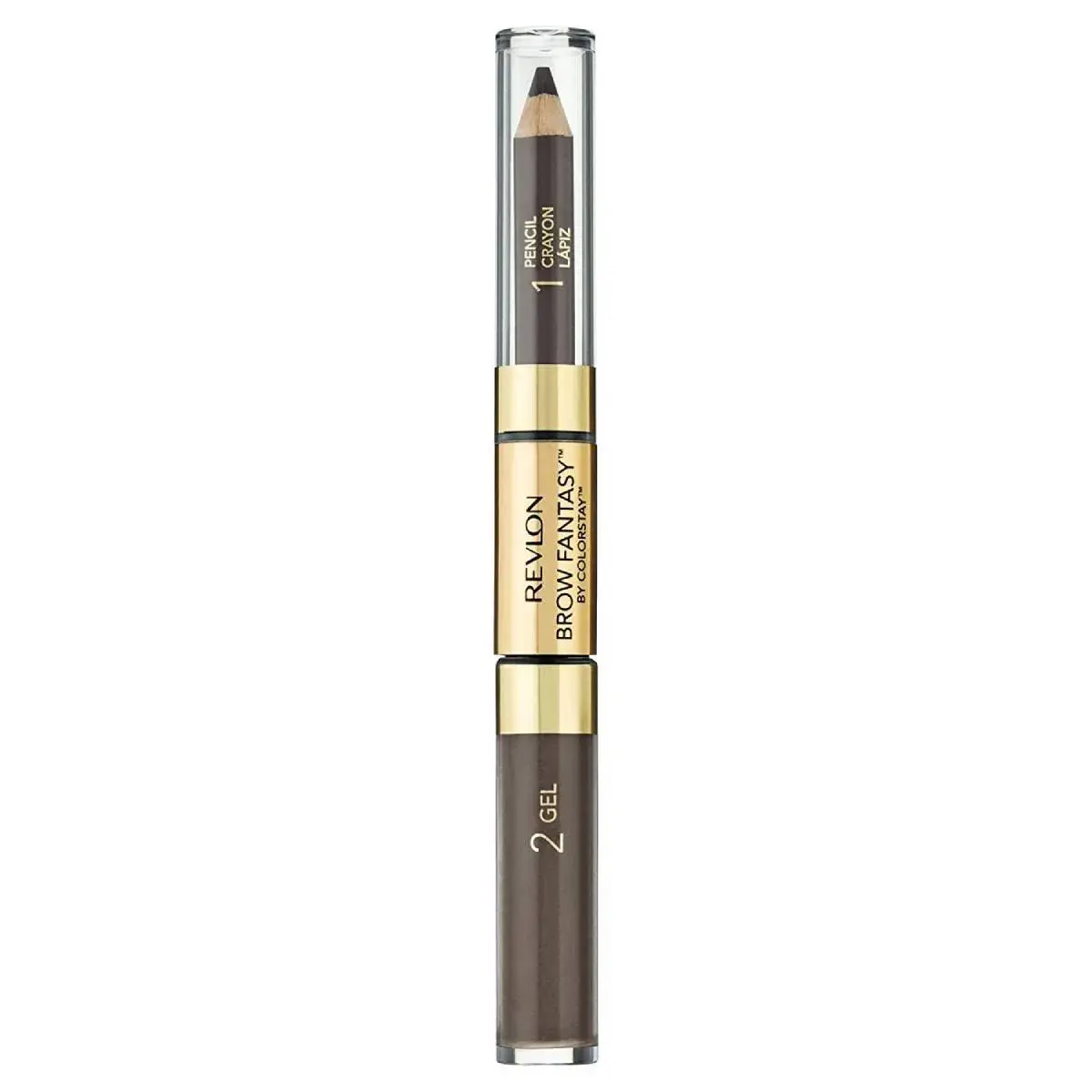 Lápis para Sobrancelha Revlon Brow Fantasy Dark Lápis e Gel com 1 unidade