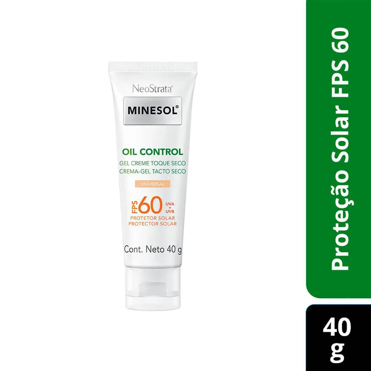 Protetor Solar Facial Oil Control Universal NeoStrata Minesol FPS 60 Gel Creme com 40g