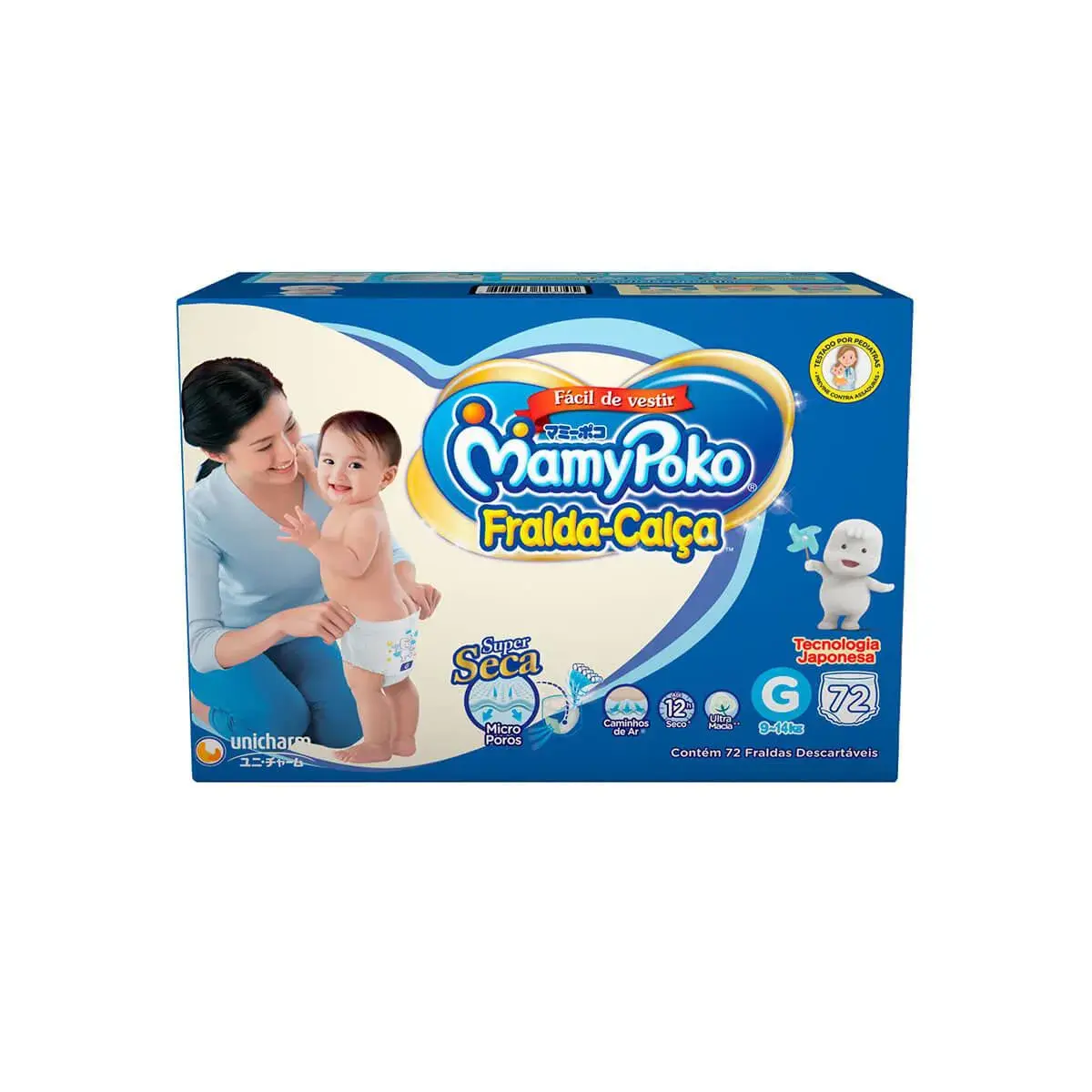 Fralda Calça Infantil MamyPoko Super Seca G - 72 Unidades