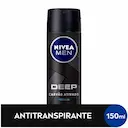 Desodorante Aerosol Antitranspirante Nivea Men Deep Original Carvão Ativado 150ml