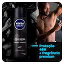 Desodorante Aerosol Antitranspirante Nivea Men Deep Original Carvão Ativado 150ml