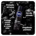Desodorante Aerosol Antitranspirante Nivea Men Deep Original Carvão Ativado 150ml