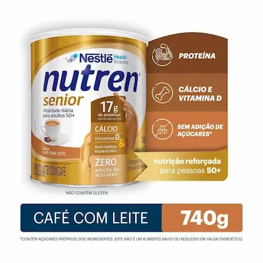 Suplemento Alimentar Nestlé Nutren Senior Sabor Café com Leite com 740g