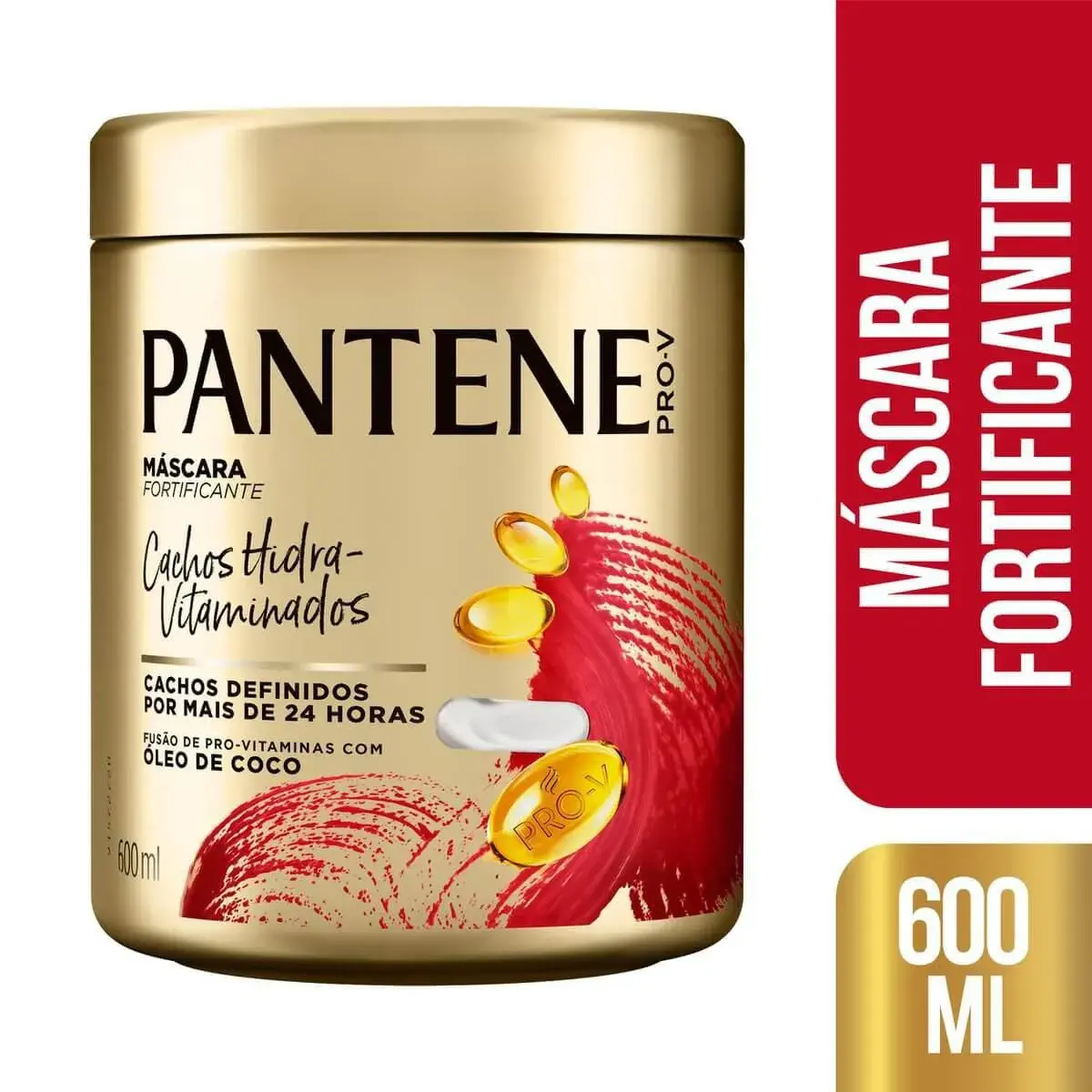 Máscara Fortificante Pantene Cachos Hidra-Vitaminados com 600ml
