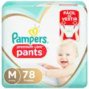 Fralda Pampers Premium Care Pants M - 78 Unidades