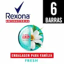 Kit Sabonete em Barra Rexona Antibacterial Fresh com 6 unidades de 84g cada