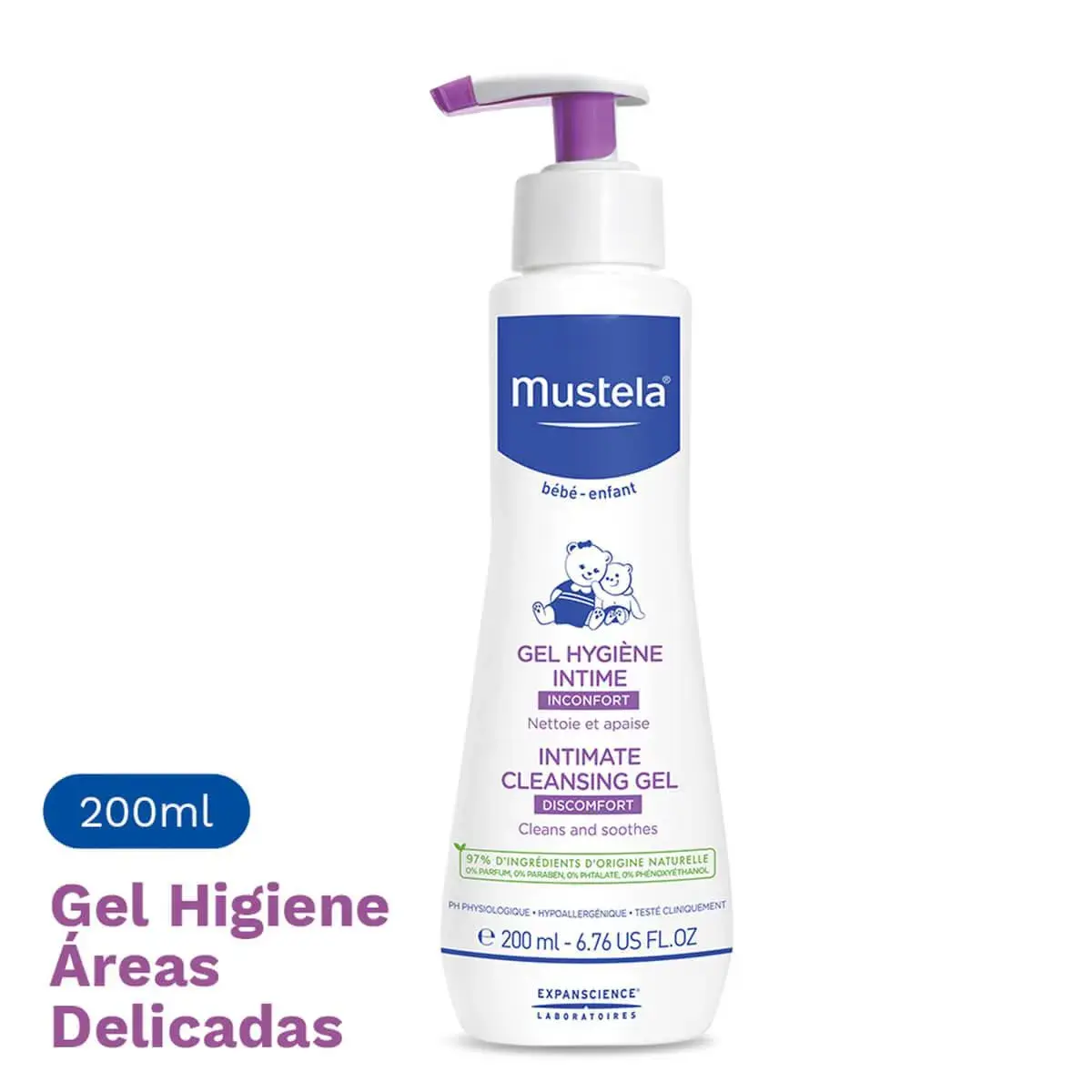 Gel de Higiene Íntima Infantil Mustela Bebê com 200ml