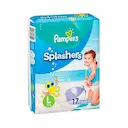 Fralda Pampers Praia e Piscina Splashers G - 17 Unidades