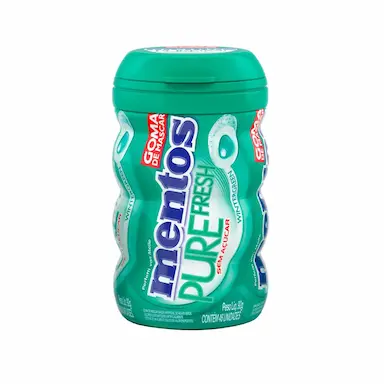 Mentos Pure Fresh Chiclete Sem Açúcar Sabor Wintergreen com 46 unidades