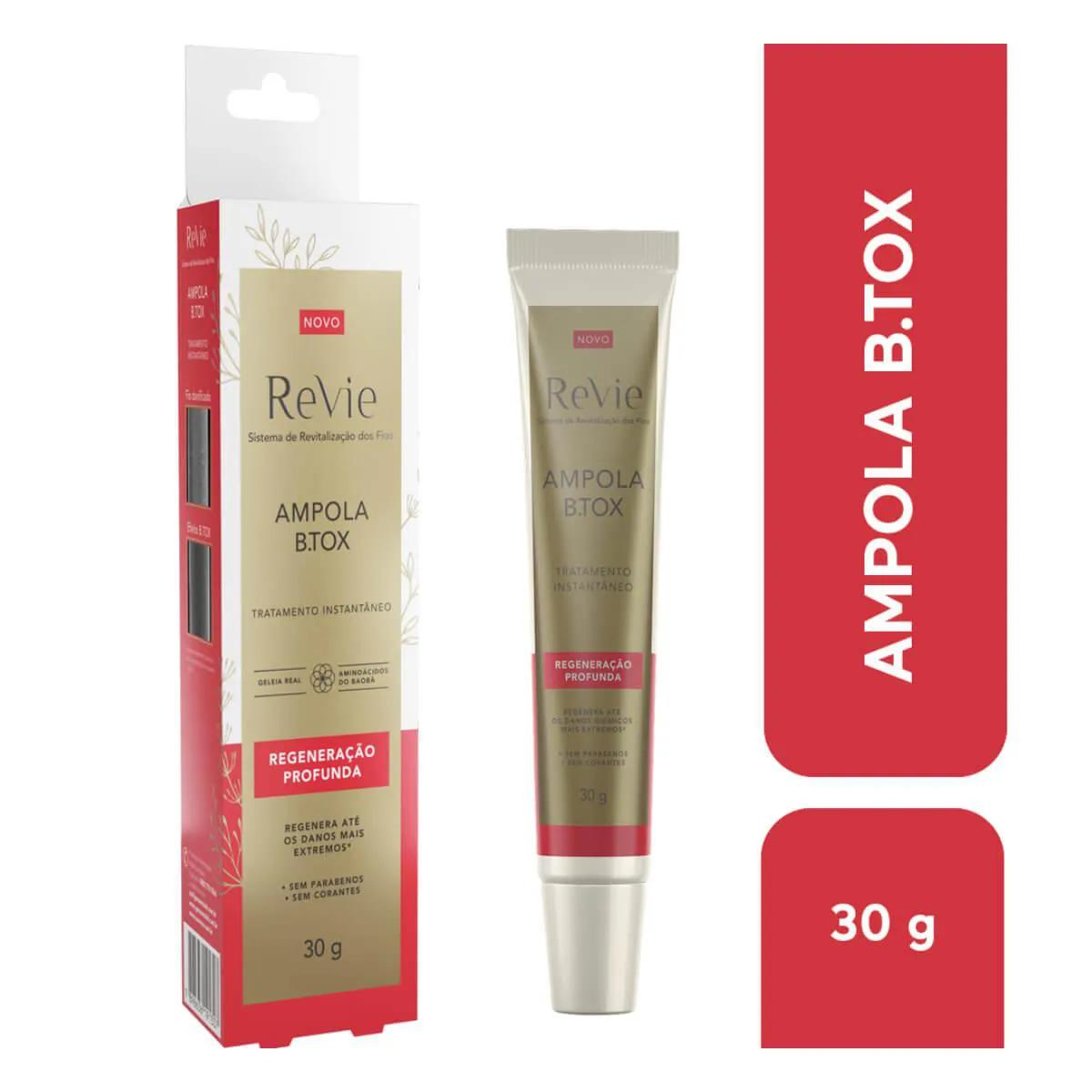 Ampola Capilar Revie B.TOX Regeneração Profunda com 30g
