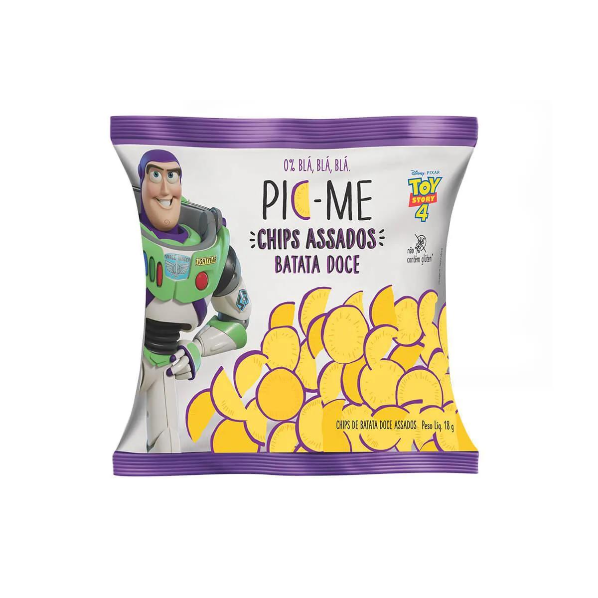 Chips Assados de Batata Doce Pic-Me 18g