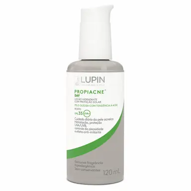 Loção Hidratante com Proteção Solar Facial Propiacne Day Pele Acneica FPS 35 com 120ml