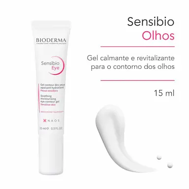 Gel Calmante e Revitalizante Bioderma Sensibio Olhos com 15ml
