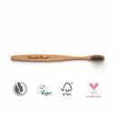 Escova de Dente de Bambu Vegana Humble Brush Macia Cerdas Pretas 1 unidade