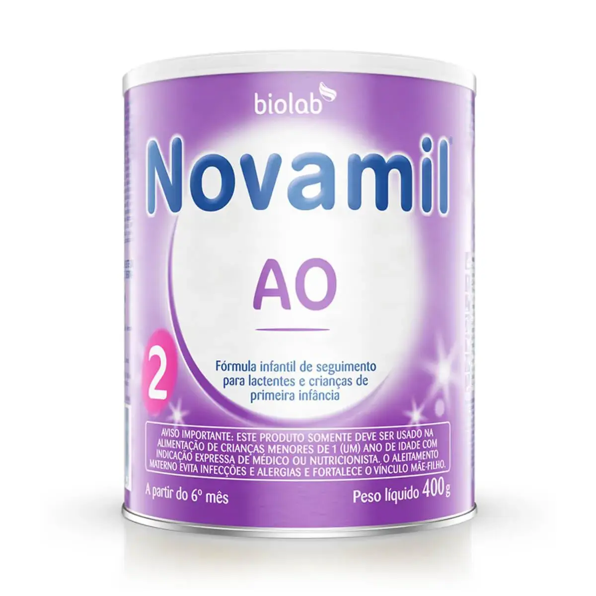 Fórmula Infantil Novamil AO 2 Biolab com 400g