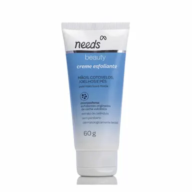 Creme Esfoliante Needs Beauty para Mãos, Cotovelos, Joelhos e Pés com 60g