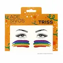 Adesivos Faciais Triss Arco-Íris com Glitter