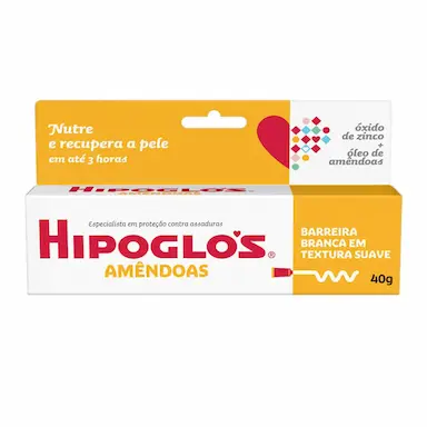 Creme Preventivo Contra Assaduras Hipoglós Amêndoas Nutre e Recupera com 40g
