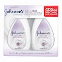 Kit Loção Hidratante Johnson's Daily Care Lavanda e Camomila com 2 unidades de 400ml cada
