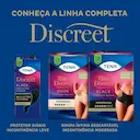 Roupa Íntima Feminina Tena Pants Discreet Black G/EG 8 unidades