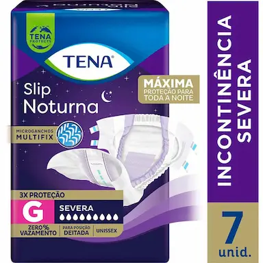 Fralda Adulto Tena Slip Noturna G 7 unidades