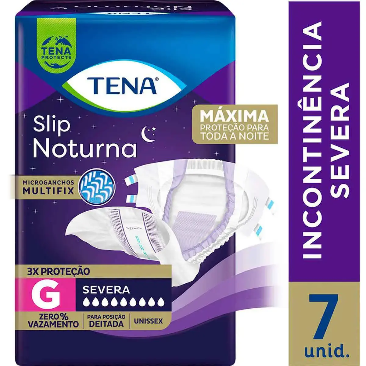 Fralda Adulto Tena Slip Noturna G 7 unidades