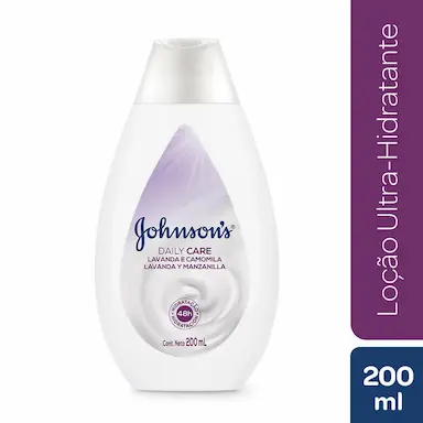 Loção Hidratante Corporal Johnson's Daily Care Lavanda e Camomila com 200ml