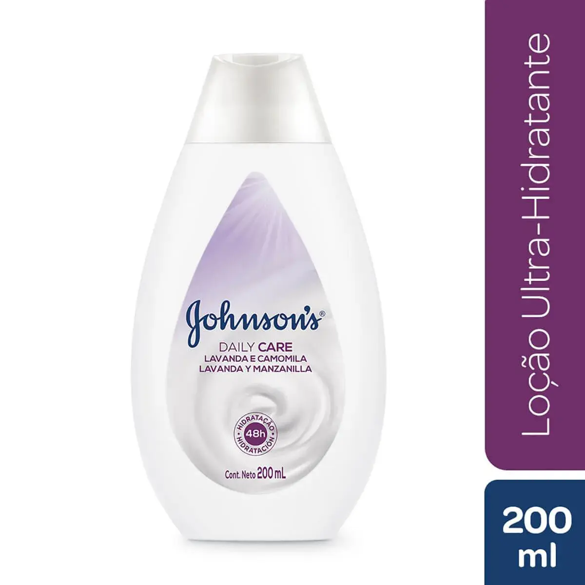 Loção Hidratante Corporal Johnson's Daily Care Lavanda e Camomila com 200ml