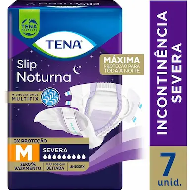Fralda Adulto Tena Slip Noturna M 7 unidades