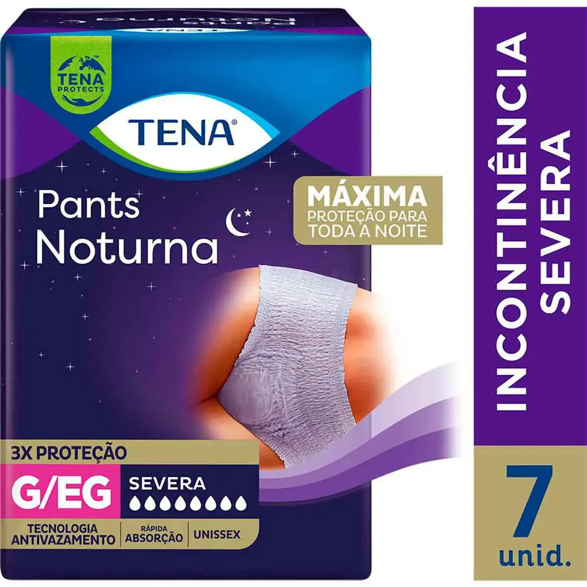 Roupa Íntima Tena Pants Noturna G/EG 7 unidades