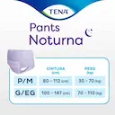 Roupa Íntima Tena Pants Noturna G/EG 7 unidades